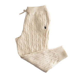 NWOT Polo Ralph Lauren Girls Boys Cable Knit Pants Trousers Oatmeal - Size 6/6X